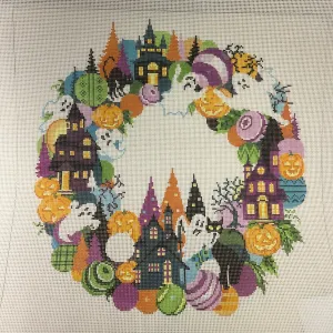 * A Stitch in Time 393 Halloween Wreath- 13m