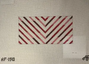* Anne Fisher Needlepoint AF190 Red Chevron 3x6 insert