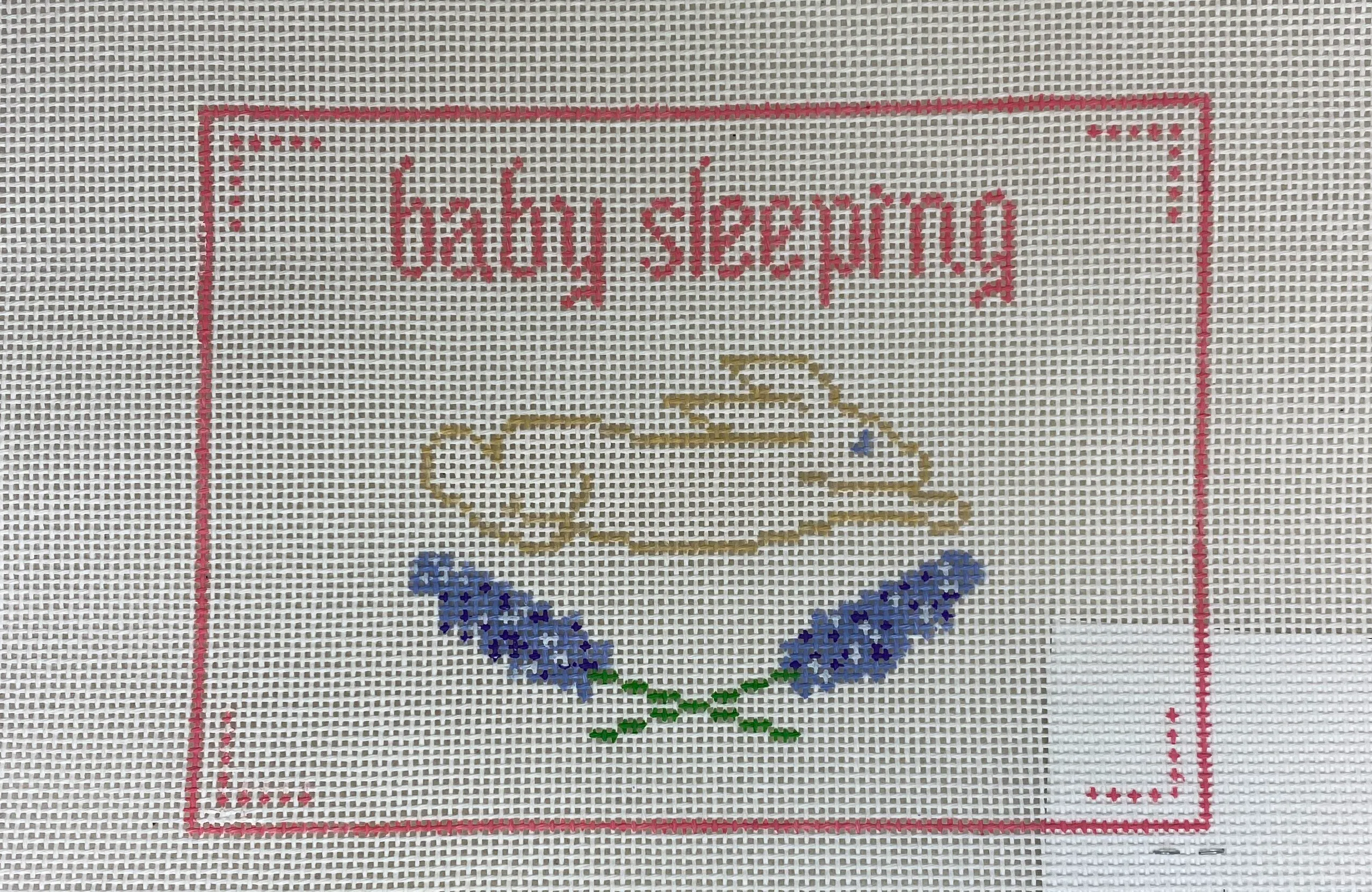 * Anne Fisher Needlepoint AF82 Pink Baby Sleeping