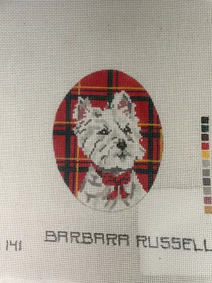 * Barbara Russell 141 Westie Ornament