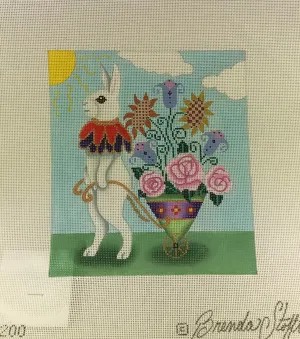 * Brenda Stofft Design B200 Pete Rabbit with Flower