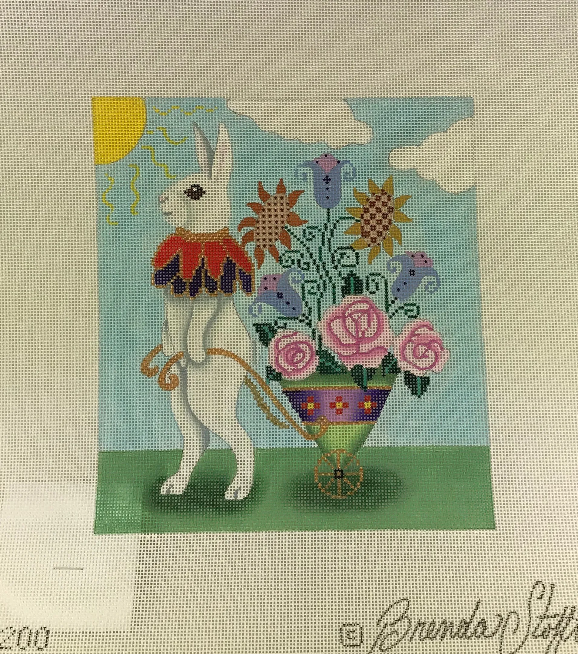 * Brenda Stofft Design B200 Pete Rabbit with Flower