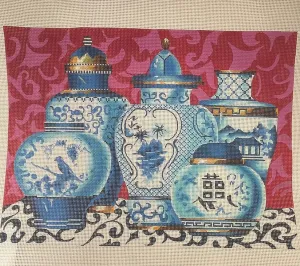 * Colors of Praise MC315 Blue Vases