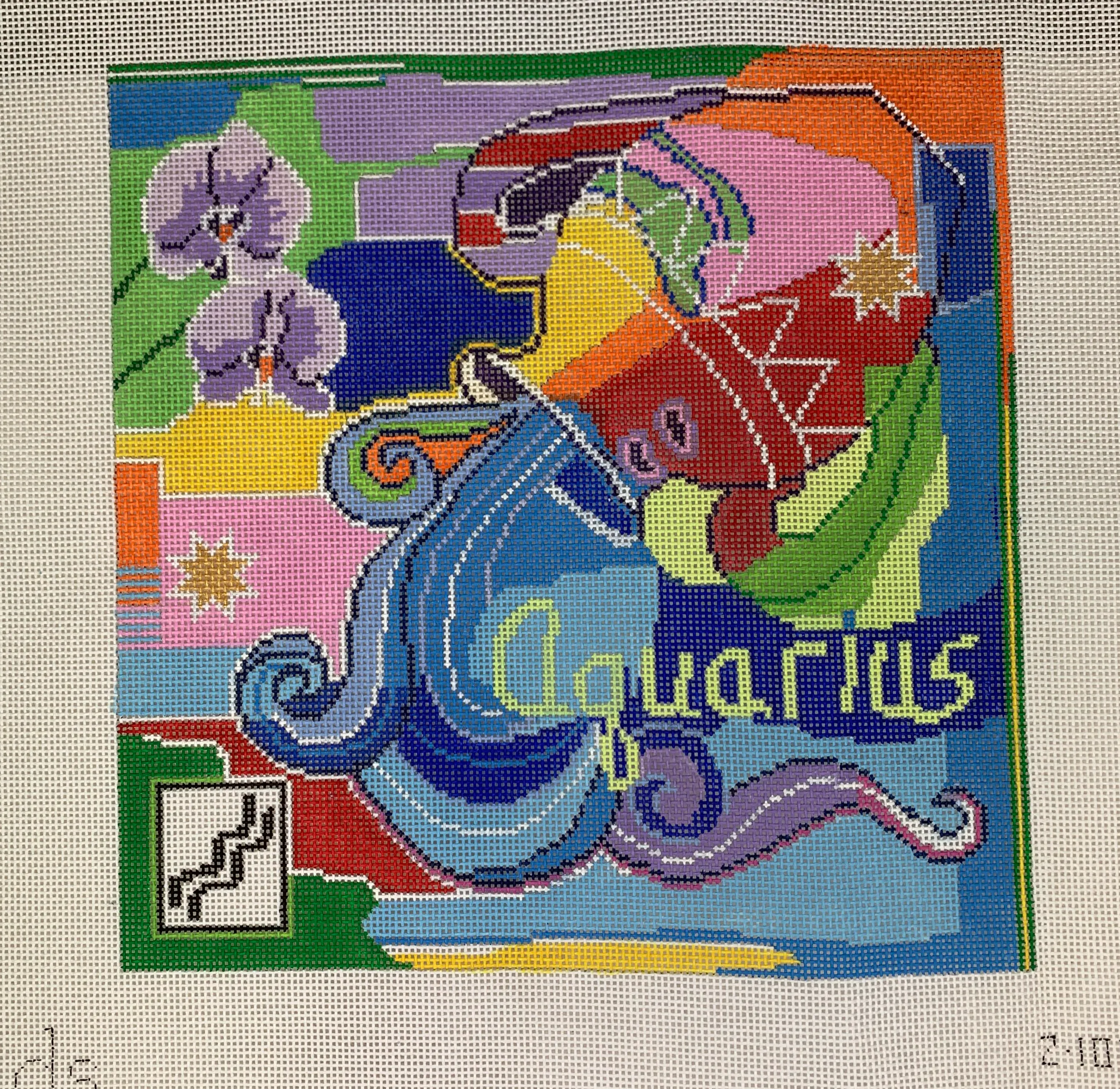 * Doolittle Stitchery Z104 Aquarius Zodiac