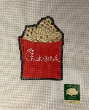 * Elm Tree Needlepoint XC162 Chick fil a Waffle Fry