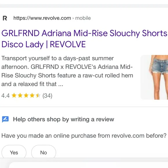 | GRLFRND Adriana Slouchy shorts