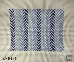 * Initial K Studio 1064D Herringbone Clutch- Blue