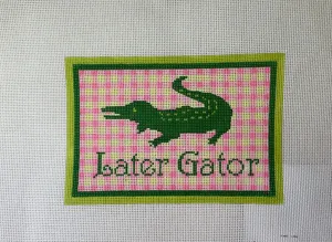 * Kate Dickerson Needlepoint DH-06 Later Gator