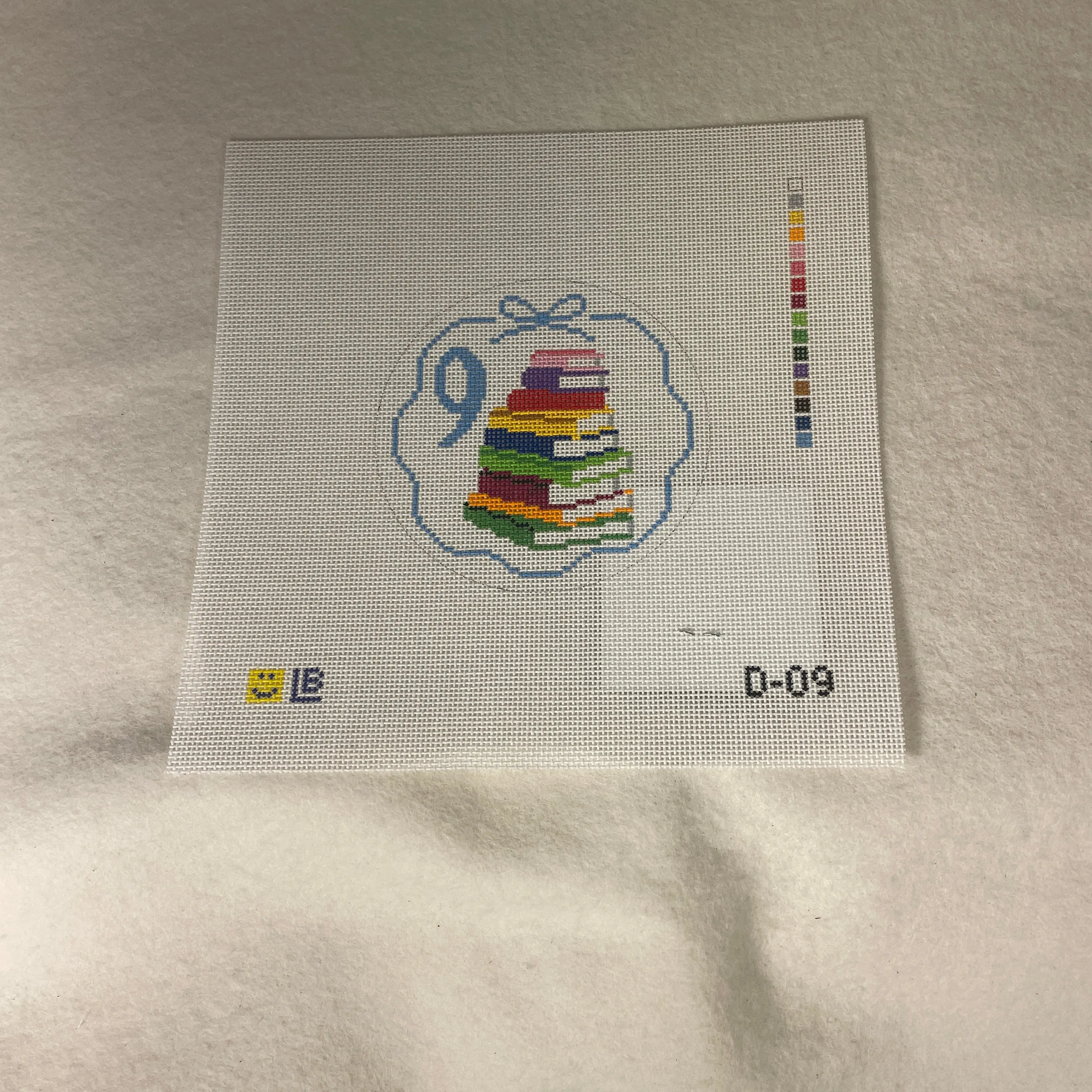 * Lauren Bloch  D10- 12 Days of Needlepoint- Ten Needles