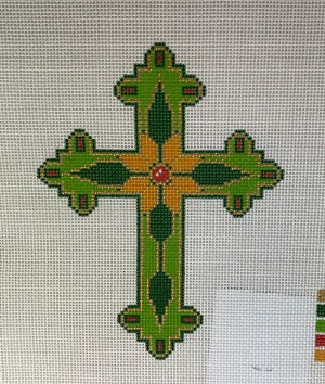 * Lee's Needle Arts AO1278 Green Cross