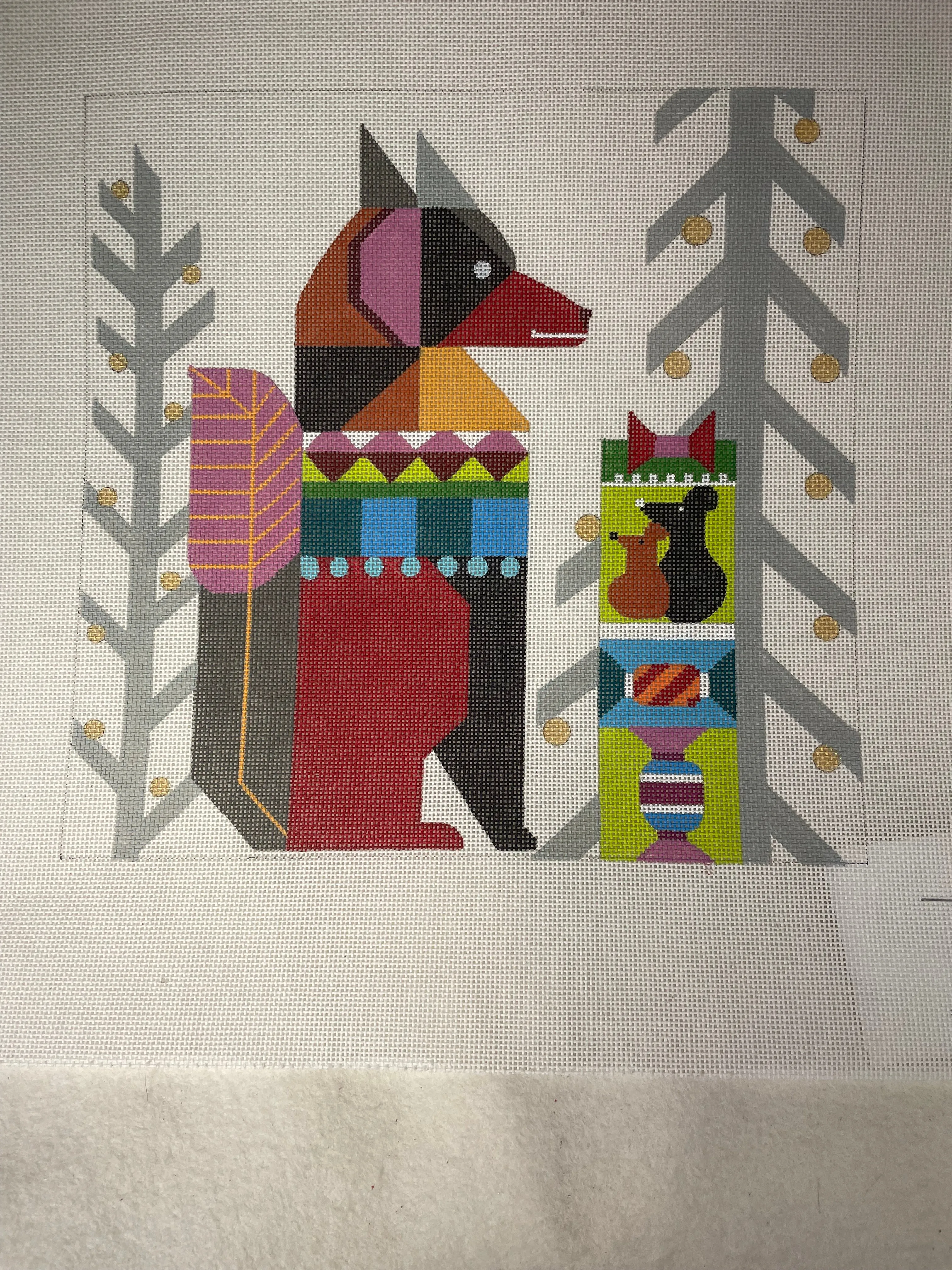 * Melissa Prince H251 Abstract Fox