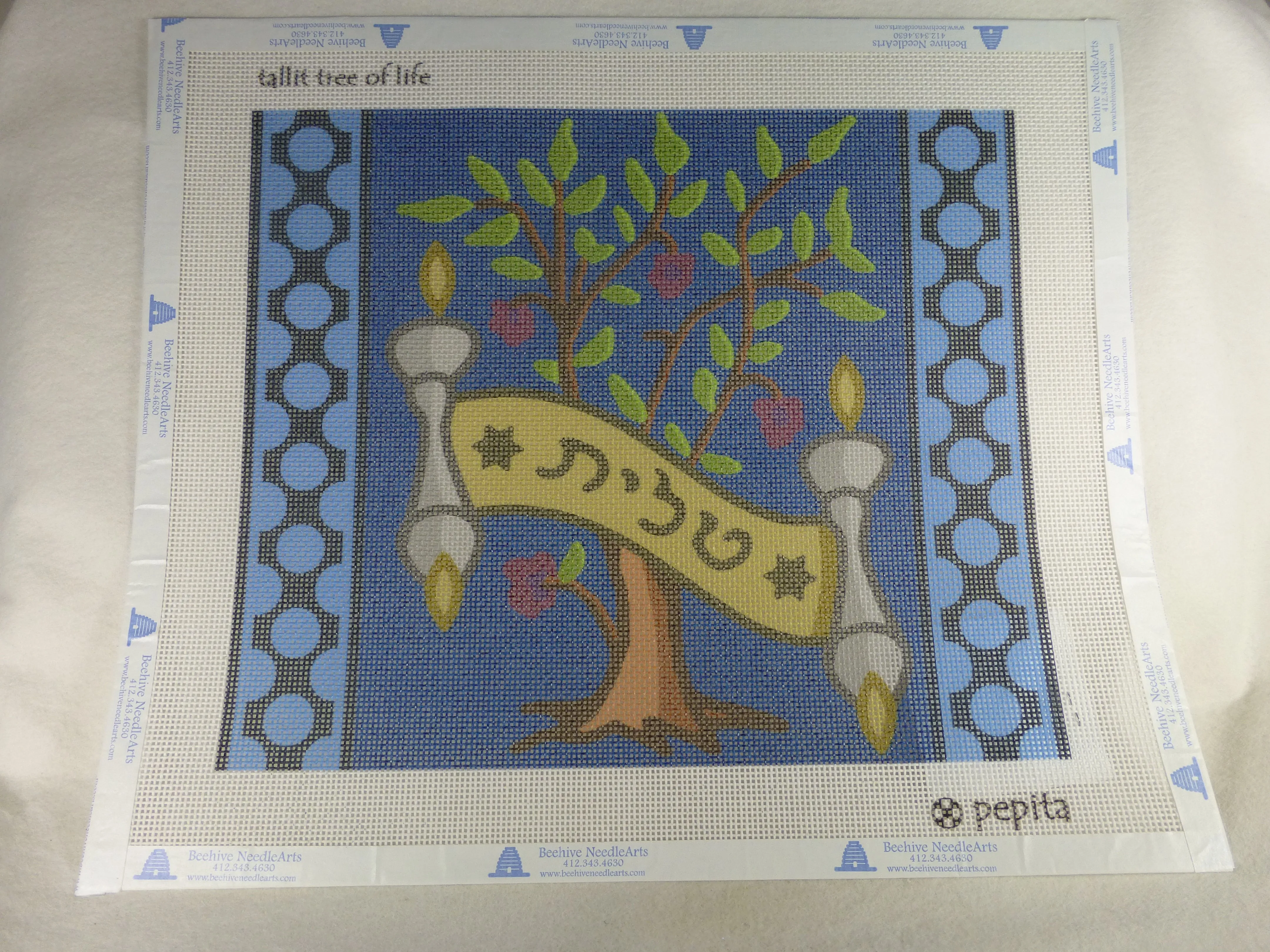 * Pepita Creations Tree of Life Tallit