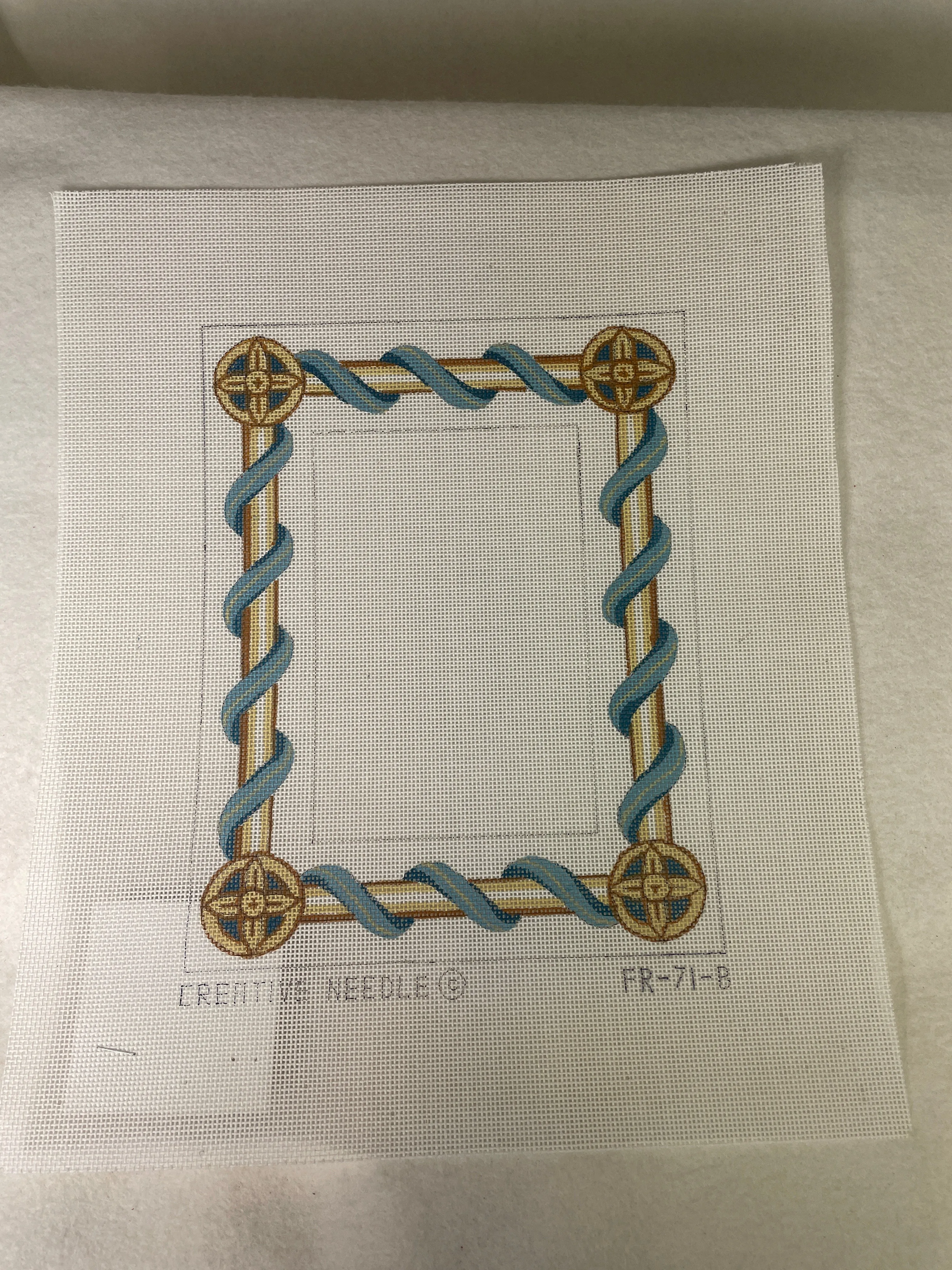 * SALE / FR-71B Blue and Gold Ribbon