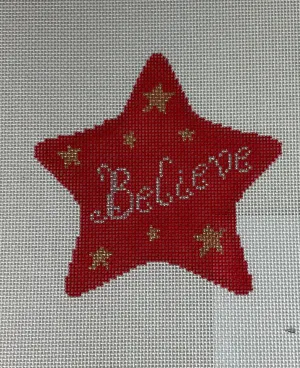 * Susan Roberts Needlepoint SR5771 Believe Star