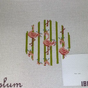 * The Plum Stitchery 18F Flamingo Round
