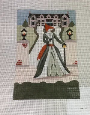 * The Plum Stitchery WW003 Fox and House