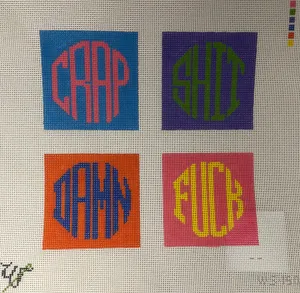 * Wipstitch 150 Rainbow Dirty Coasters
