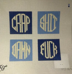 * Wipstitch 164 Coastal Blue Dirty Coasters