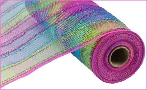 10.5" Tinsel/Pp Check: Rainbow (10 Yards) RY841017