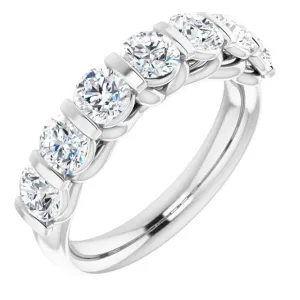 10K White 2.5 mm Round Anniversary Band