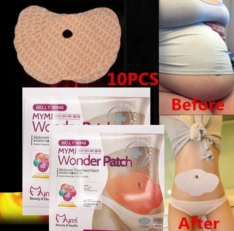 10Pcs Wonder Weight Loss Belly Slim Patch Quick Abdomen Slimming Fat Burning Patch