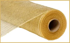 10" Metallic Mesh: Champagne w/ Gold Foil (10 Yards) RE1301MT
