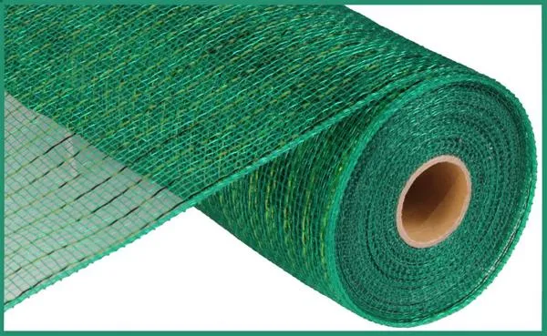 10" Metallic Mesh: Emerald w/ Emerald Foil (10 Yards) RE130106 (Copy)