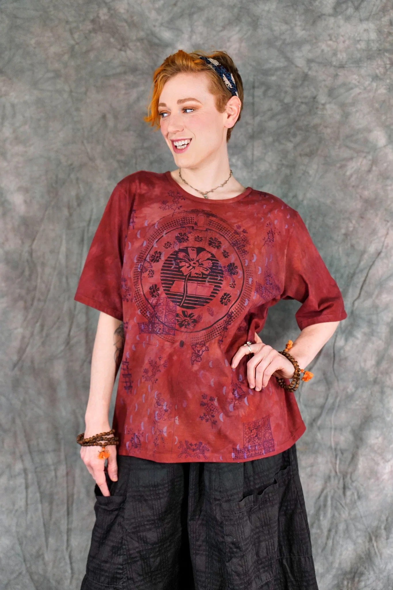 1171HD Fiona Tee Pomegranate Rose-P