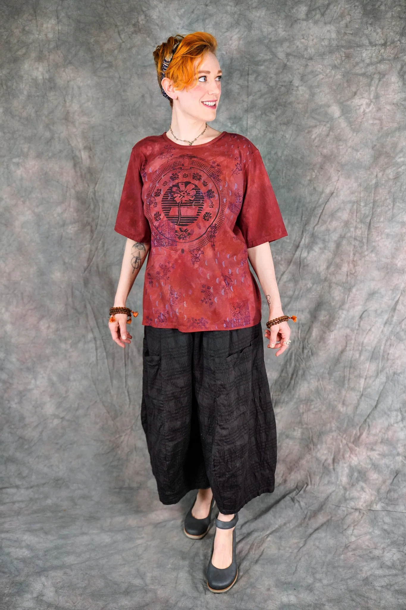 1171HD Fiona Tee Pomegranate Rose-P