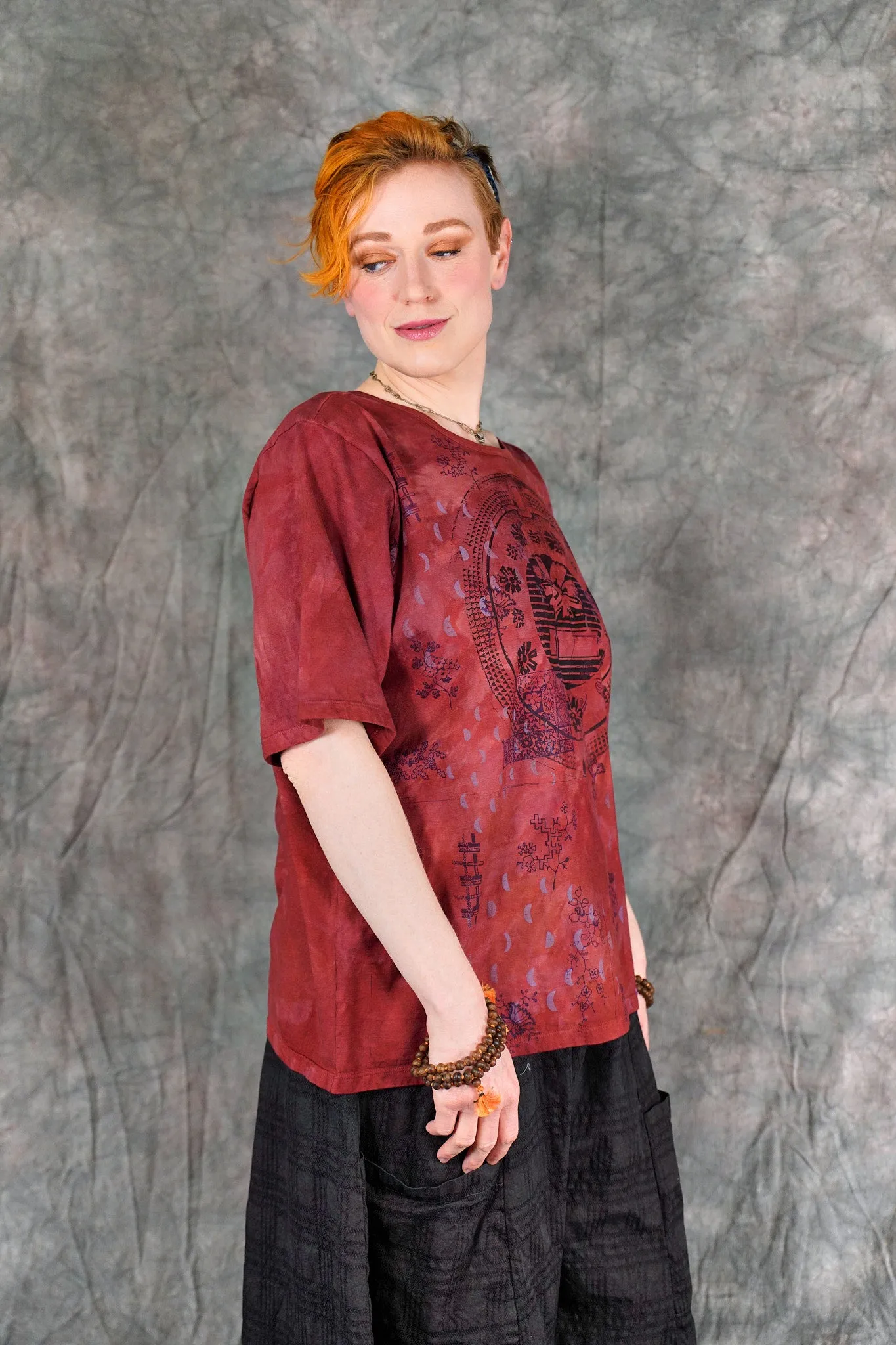 1171HD Fiona Tee Pomegranate Rose-P