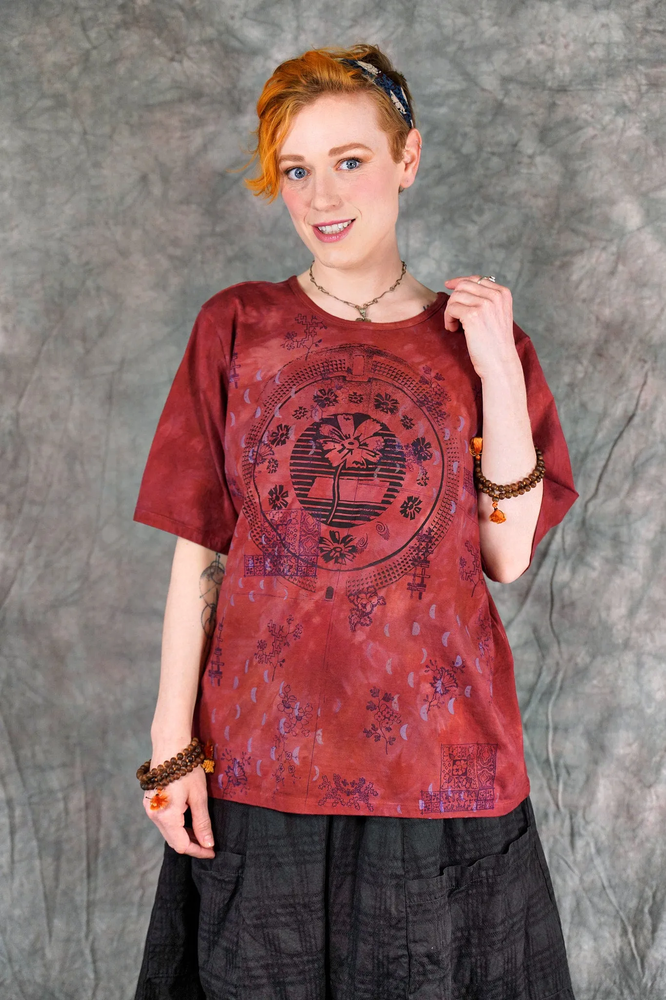 1171HD Fiona Tee Pomegranate Rose-P