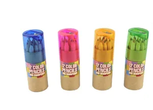 12 Color Pencils with Sharpener