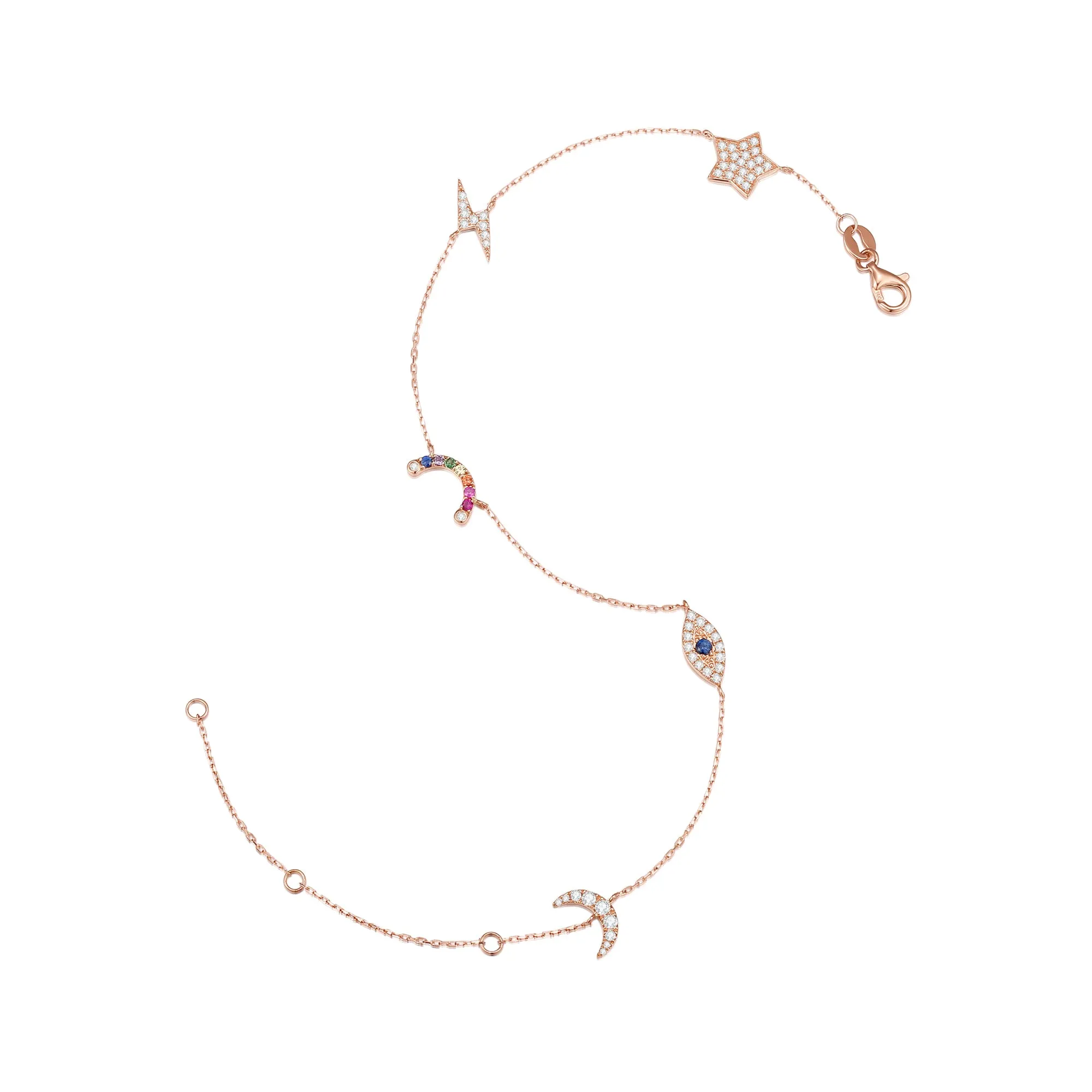 14K Solid Gold Bracelet Exclusively Handcrafted 0.385 Carat Natural Diamond (H-F Color, VS1-VS2 Clarity)