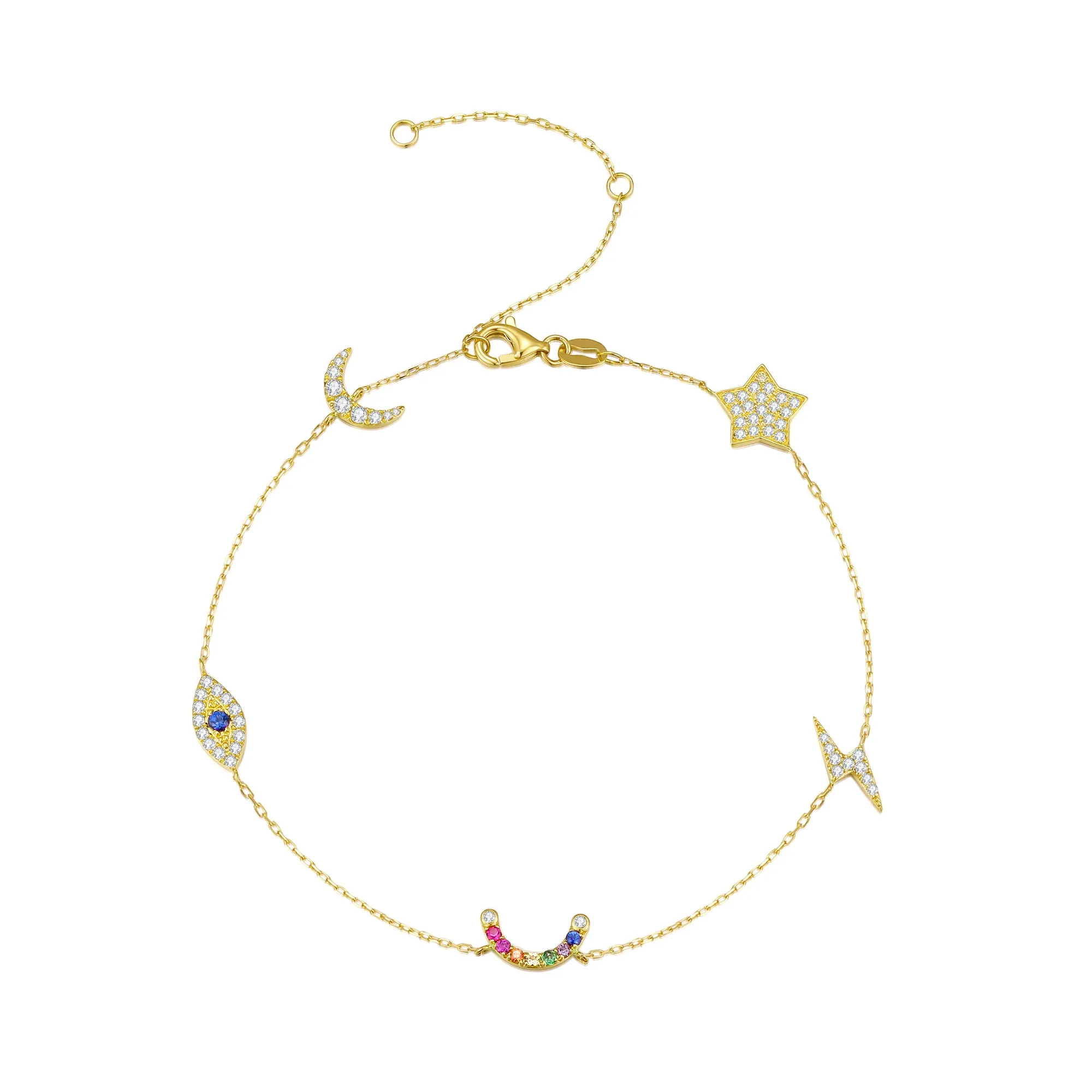 14K Solid Gold Bracelet Exclusively Handcrafted 0.385 Carat Natural Diamond (H-F Color, VS1-VS2 Clarity)