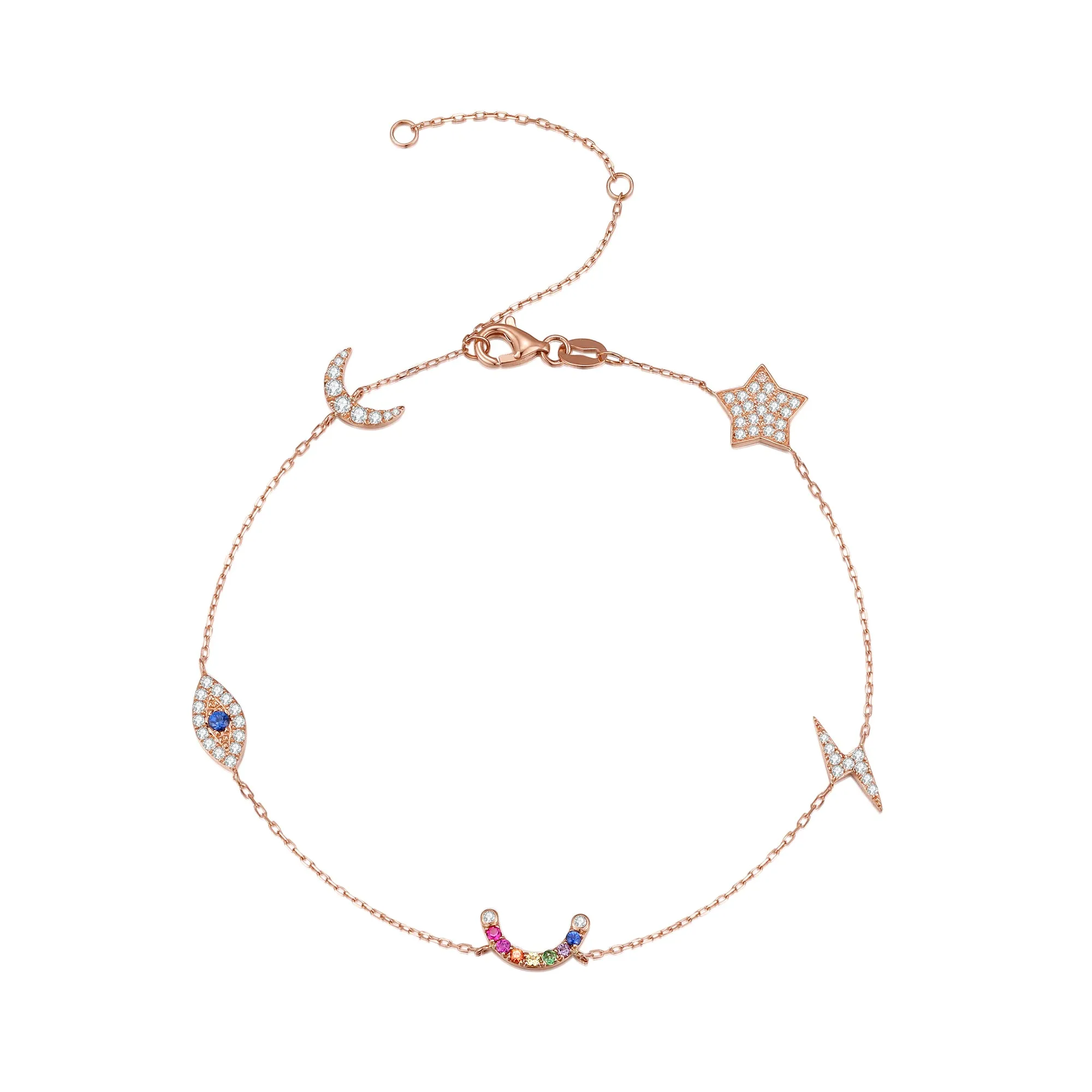 14K Solid Gold Bracelet Exclusively Handcrafted 0.385 Carat Natural Diamond (H-F Color, VS1-VS2 Clarity)