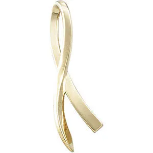 14k Yellow Gold Foldover Design Pendant