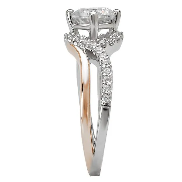 14kt Two-tone Two Tone Semi-Mount Diamond Ring