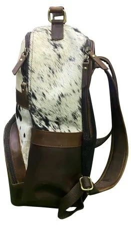 16.5" Hair on Cowhide Leather Backpack