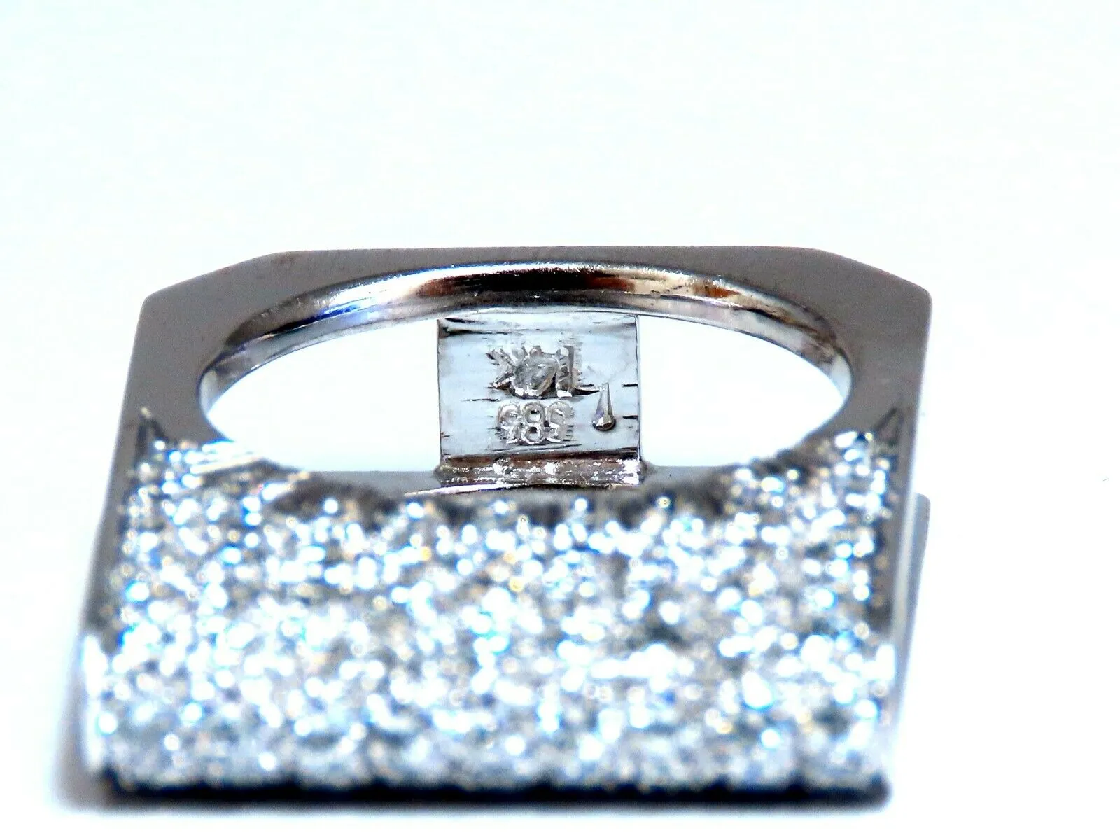 2.00ct Natural Round Diamonds Fold Over Ring Mod Deco 14kt