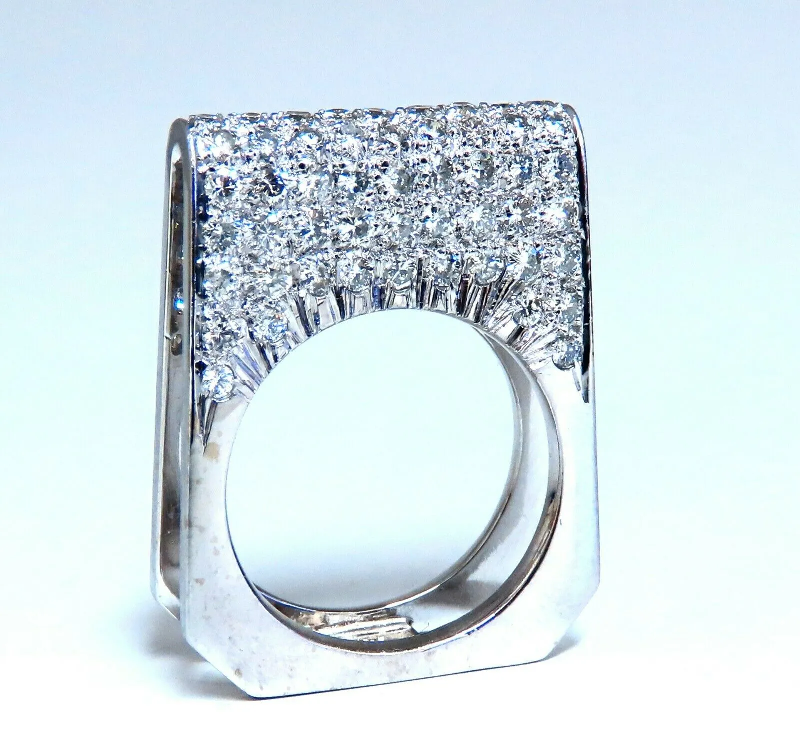 2.00ct Natural Round Diamonds Fold Over Ring Mod Deco 14kt