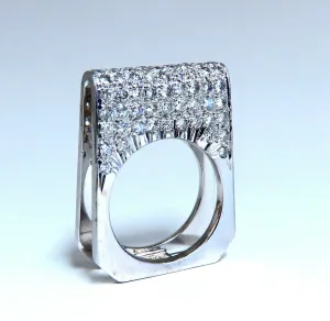 2.00ct Natural Round Diamonds Fold Over Ring Mod Deco 14kt