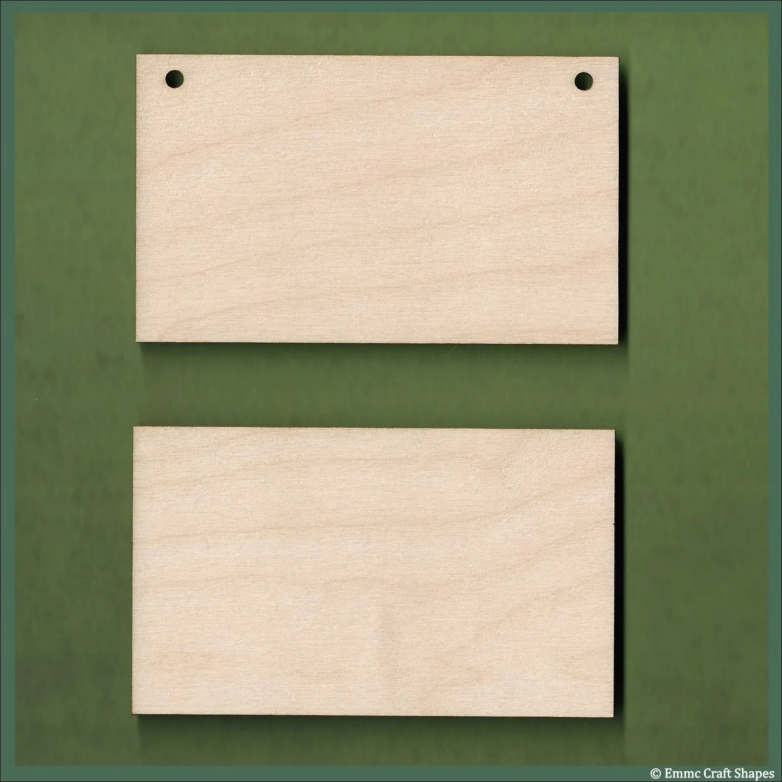 26 cm Wide Blank board plaques with square corners - plywood