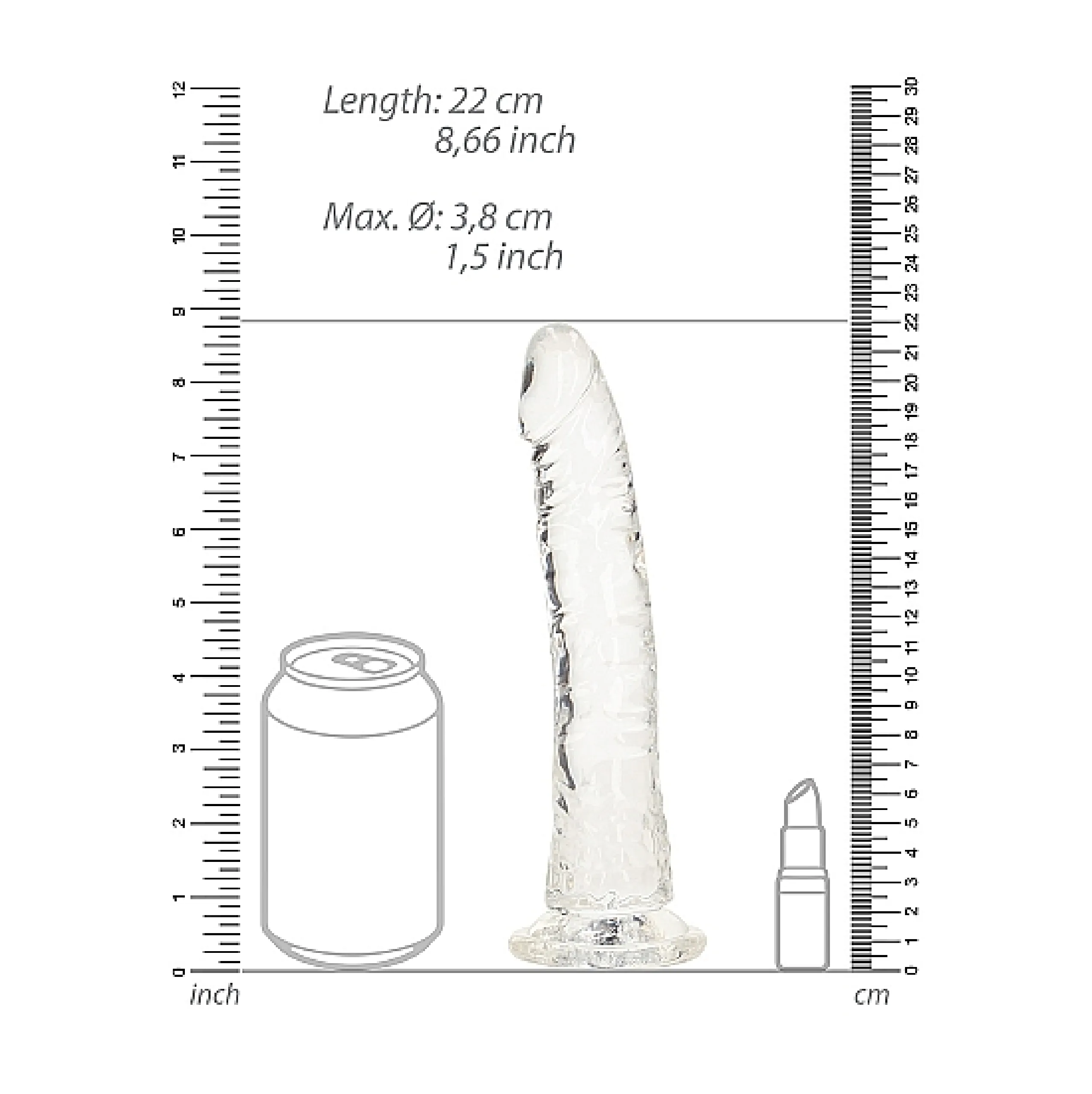 8" Inch Slim - Translucent