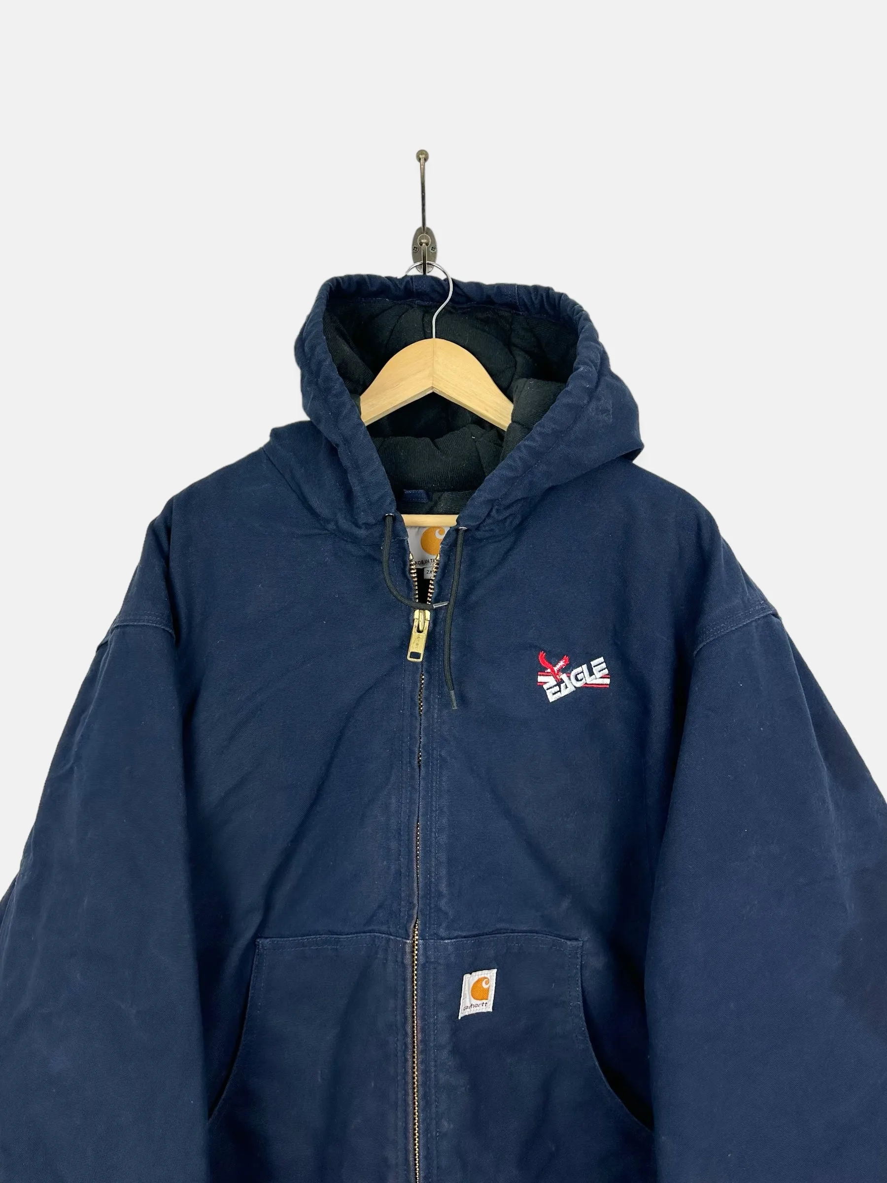 90's Carhartt Heavy Duty Vintage Jacket with Hood Size 2XL