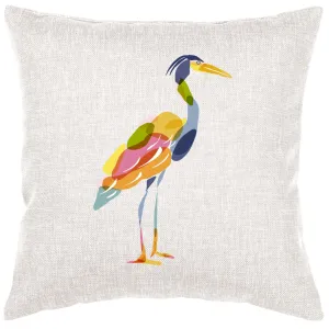 Abstract Heron Pillow Cover