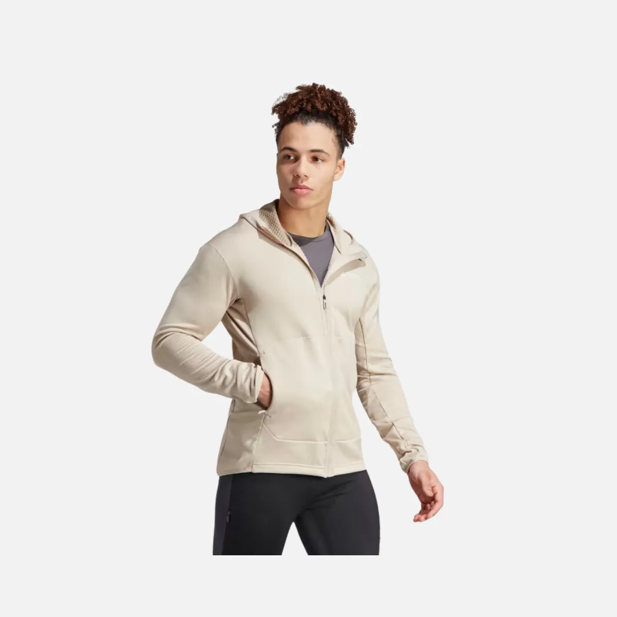 Adidas Terrex Xperior Light Hooded Men's Jacket -Wonder Beige