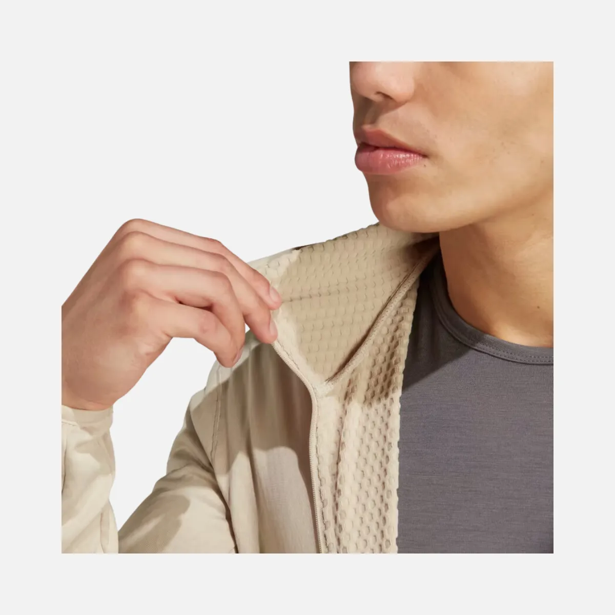 Adidas Terrex Xperior Light Hooded Men's Jacket -Wonder Beige