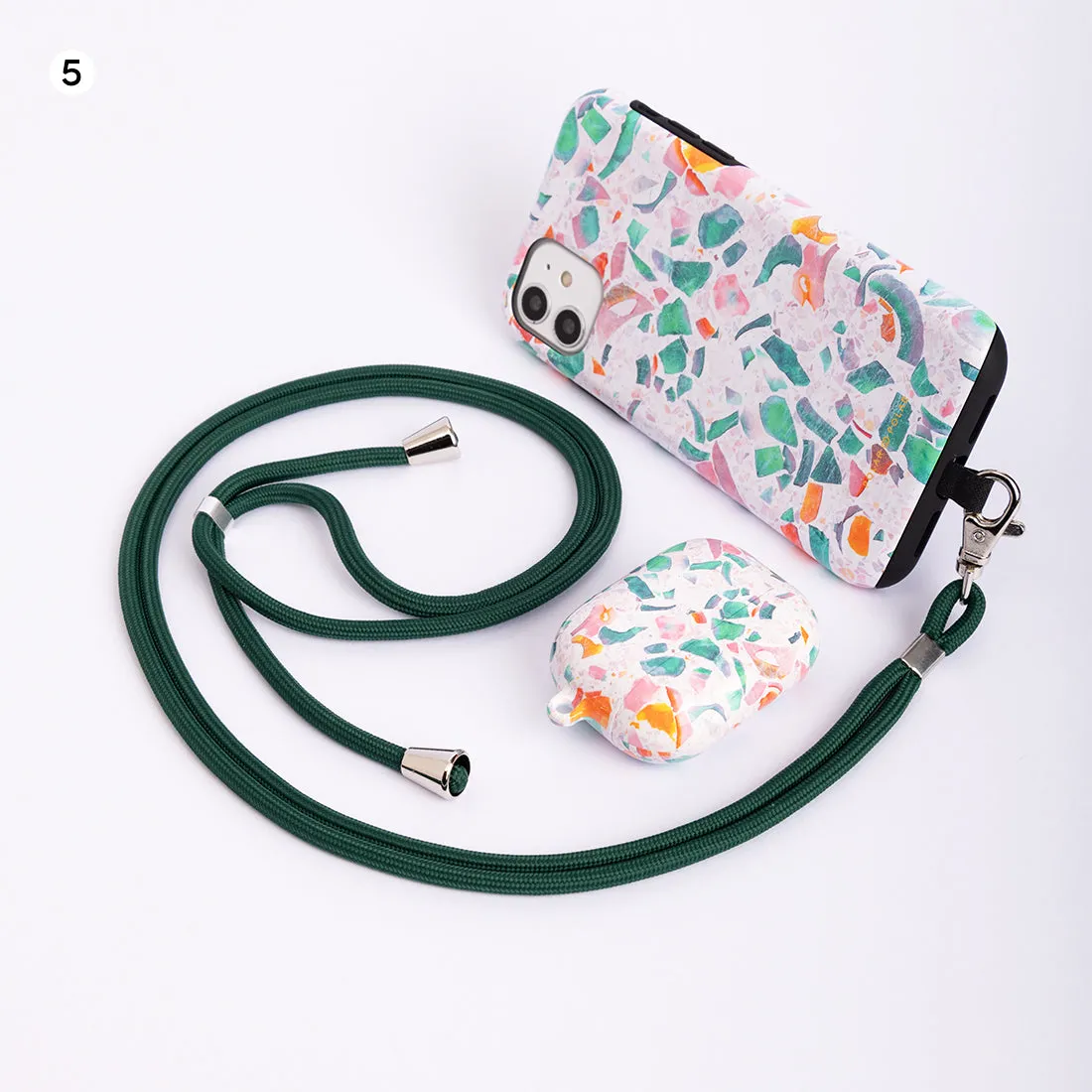 Adjustable Crossbody / Neck Mobile Phone Lanyard / Cord (with chain clip)