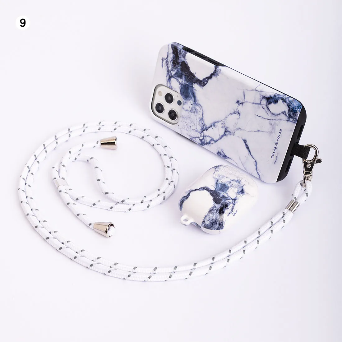 Adjustable Crossbody / Neck Mobile Phone Lanyard / Cord (with chain clip)