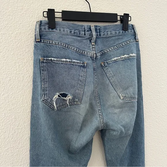 AGOLDE Jamie High Rise Classic Jeans Sizzle Blue 24